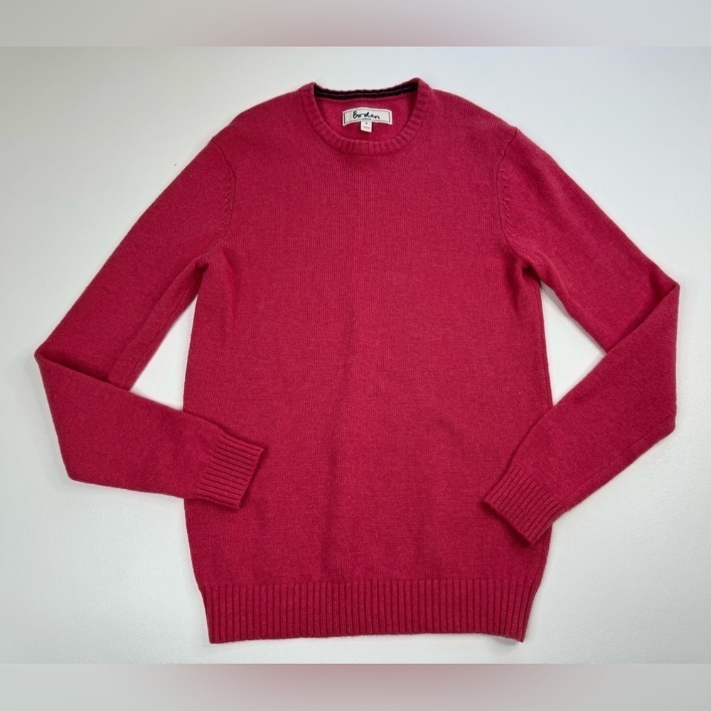 Boden 100% Lambswool Hot Pink Sweater Womens Size Small - Picture 9 of 9